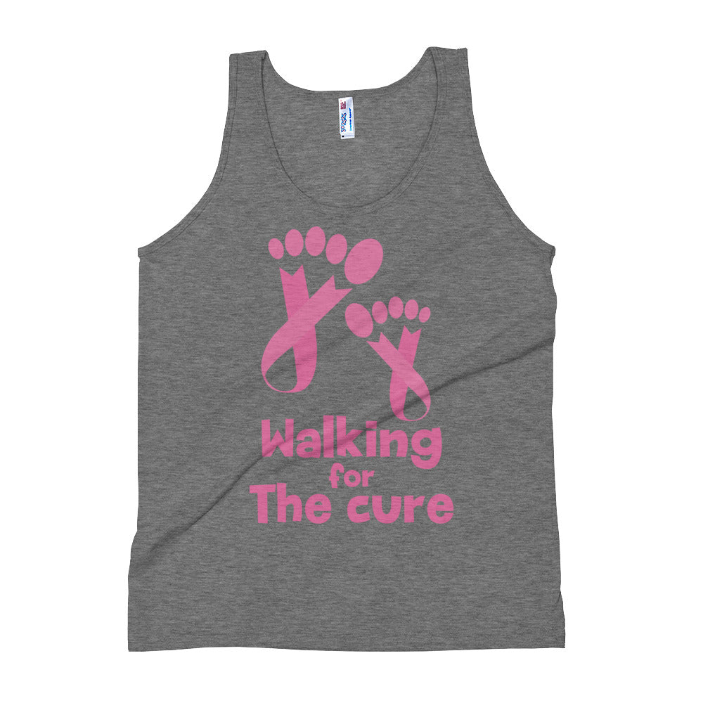 Walking for the Cure Tank Top - Athletic Grey / S - Sport Finesse