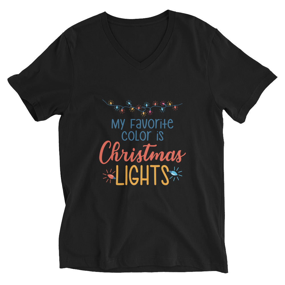 Christmas Lights V-Neck T-Shirt - Sport Finesse