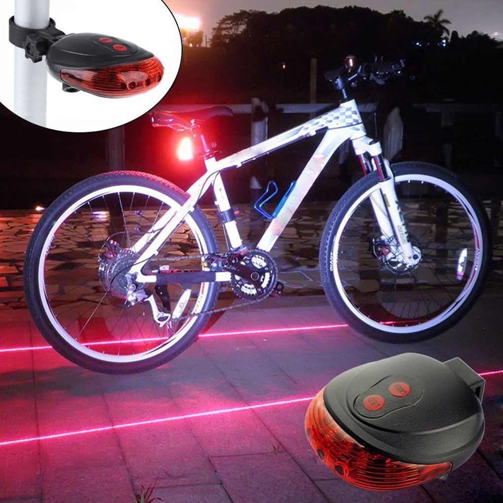 Waterproof LED Laser Safety Warning Bicycle Light - Sport Finesse