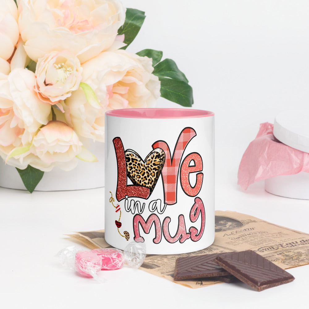 Love in a Mug with Color Inside - Pink - Sport Finesse