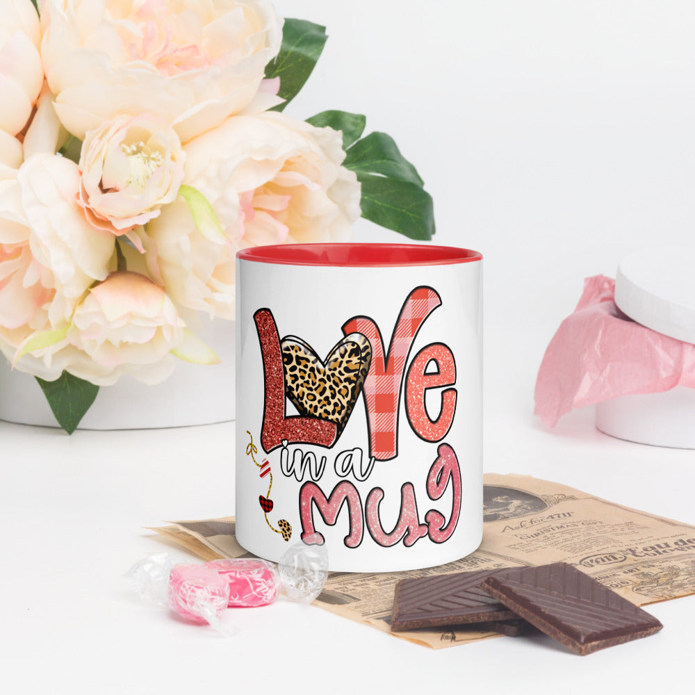 Love in a Mug with Color Inside - Red - Sport Finesse