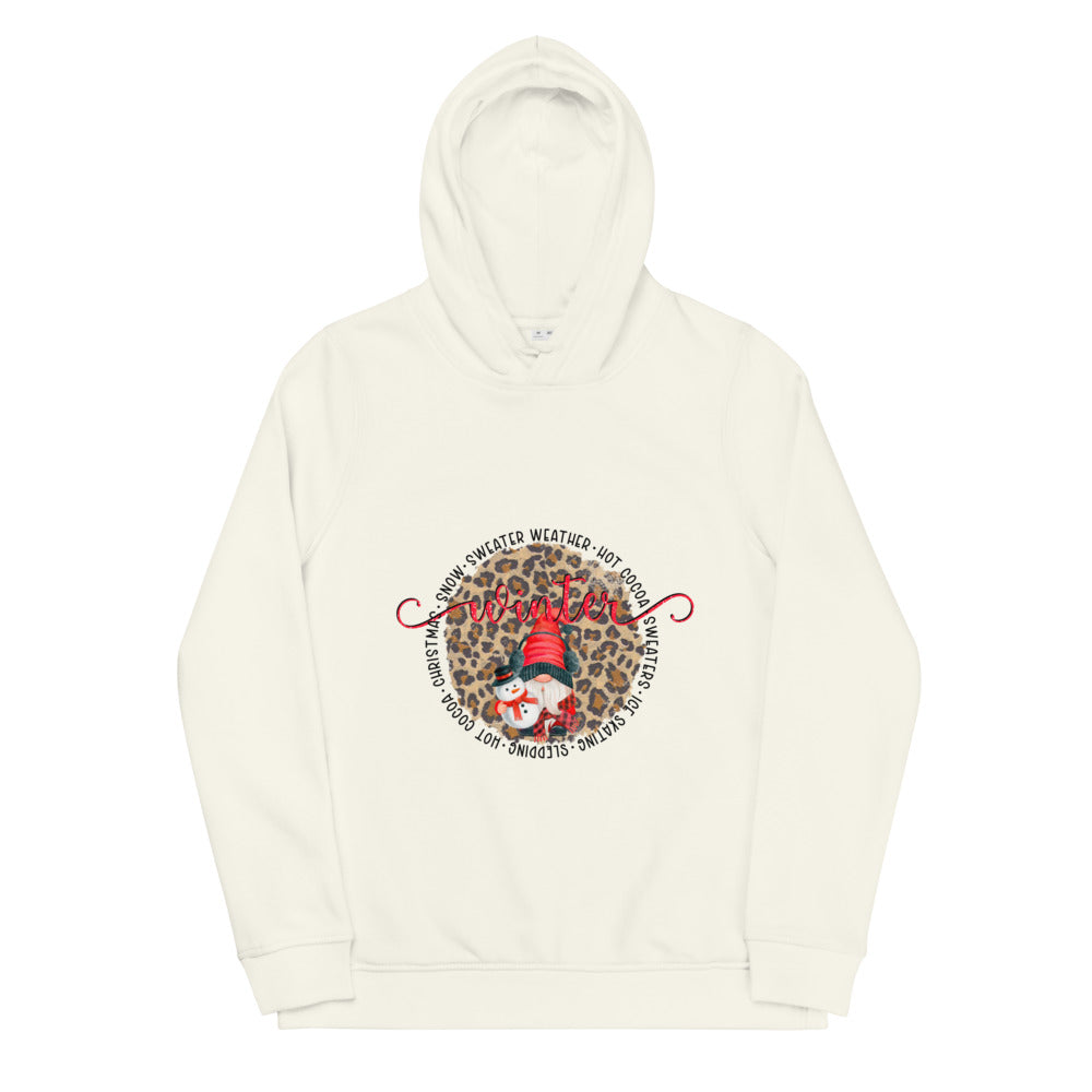 Women's Winter Gnome eco fitted hoodie - Sport Finesse