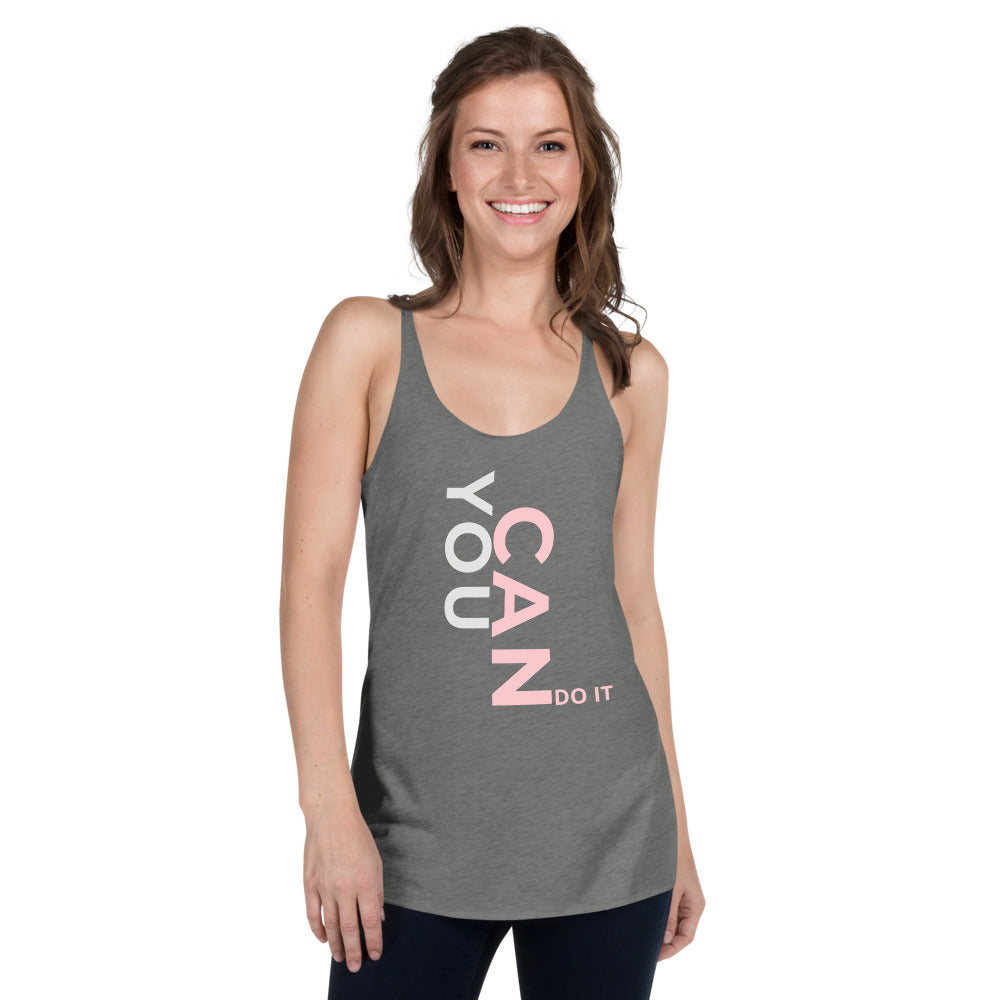 You Can Do It Women's Racerback Tank - Premium Heather / XS - Sport Finesse