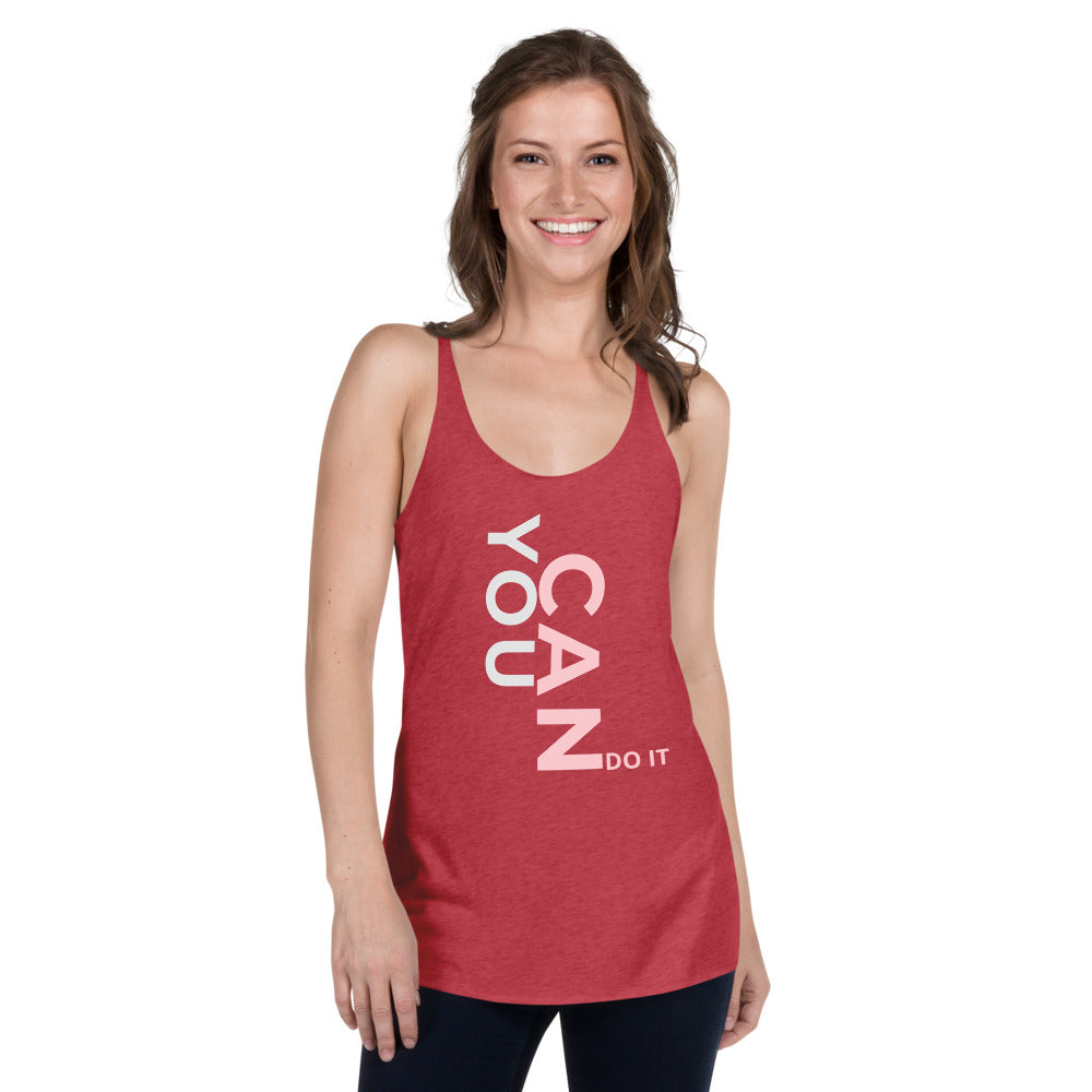 You Can Do It Women's Racerback Tank - Vintage Red / XS - Sport Finesse
