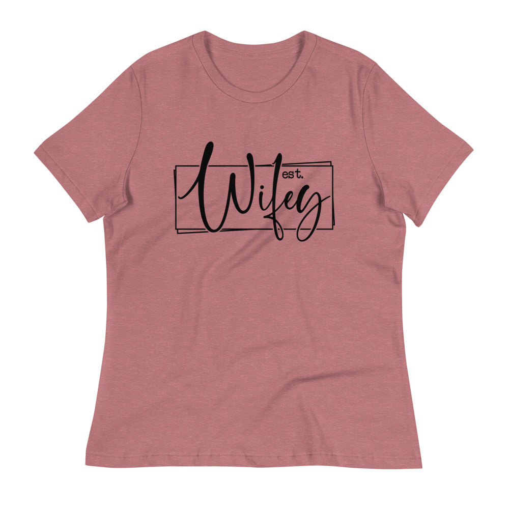 Wifey Women's Relaxed T-Shirt - Mauve / S - Sport Finesse