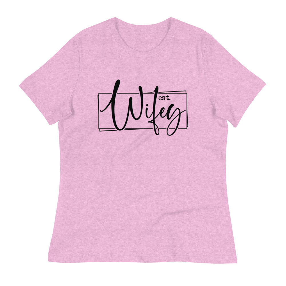 Wifey Women's Relaxed T-Shirt - Lilac / S - Sport Finesse