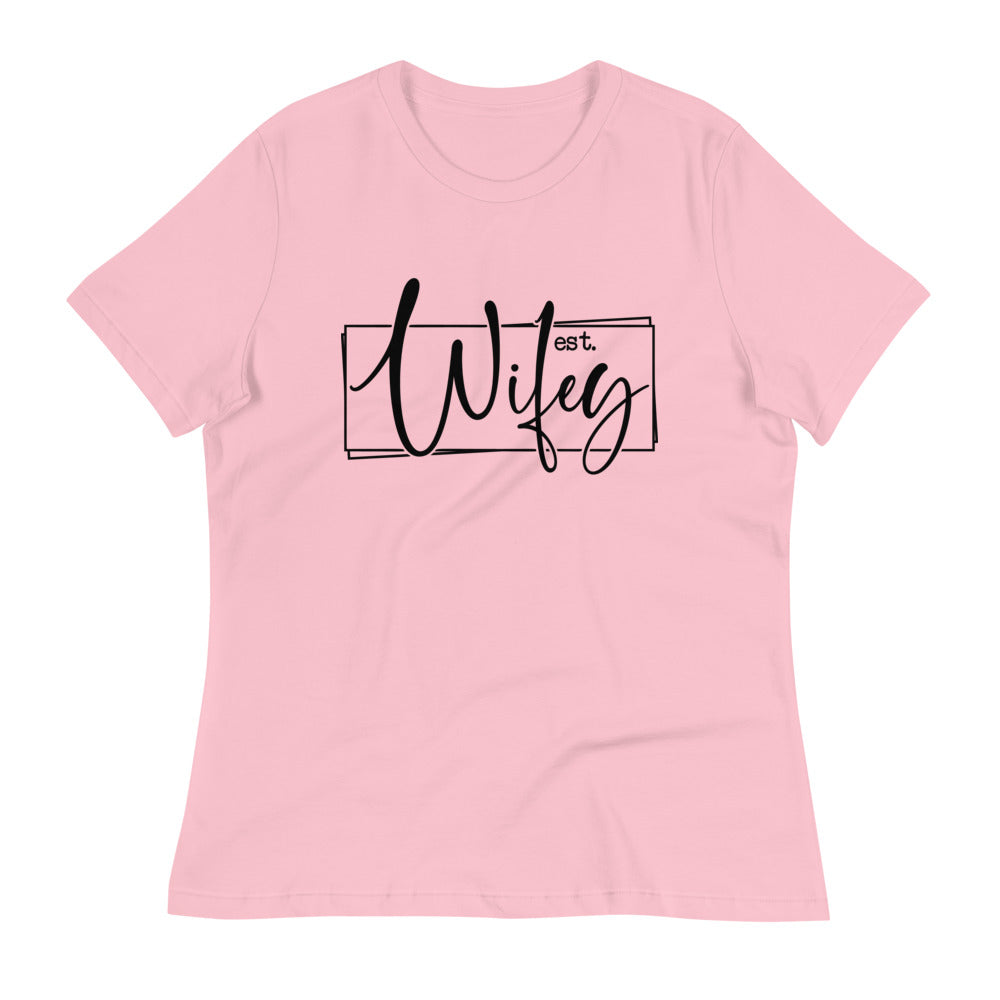 Wifey Women's Relaxed T-Shirt - Pink / S - Sport Finesse