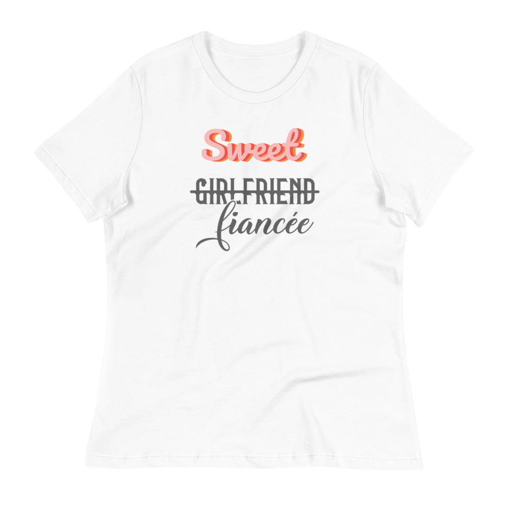 Sweet Fiancée Women's Relaxed T-Shirt - White / S - Sport Finesse