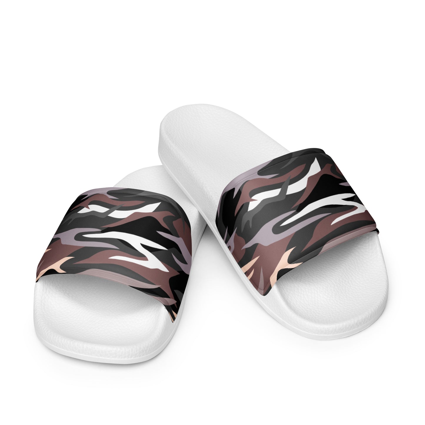Multi Camouflage Women's slides - White / 5.5 - Sport Finesse