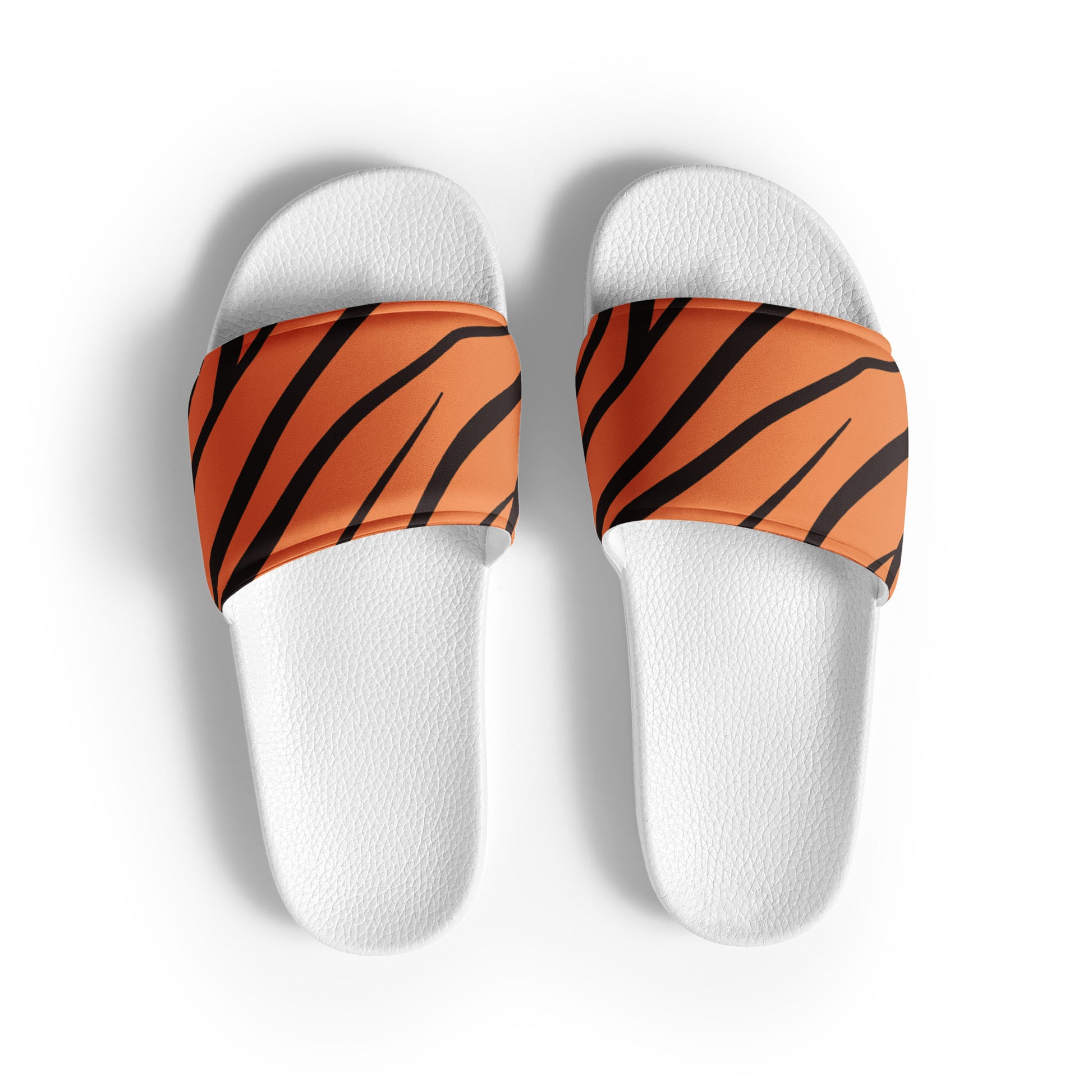 Tiger Print Women's slides - White / 5.5 - Sport Finesse