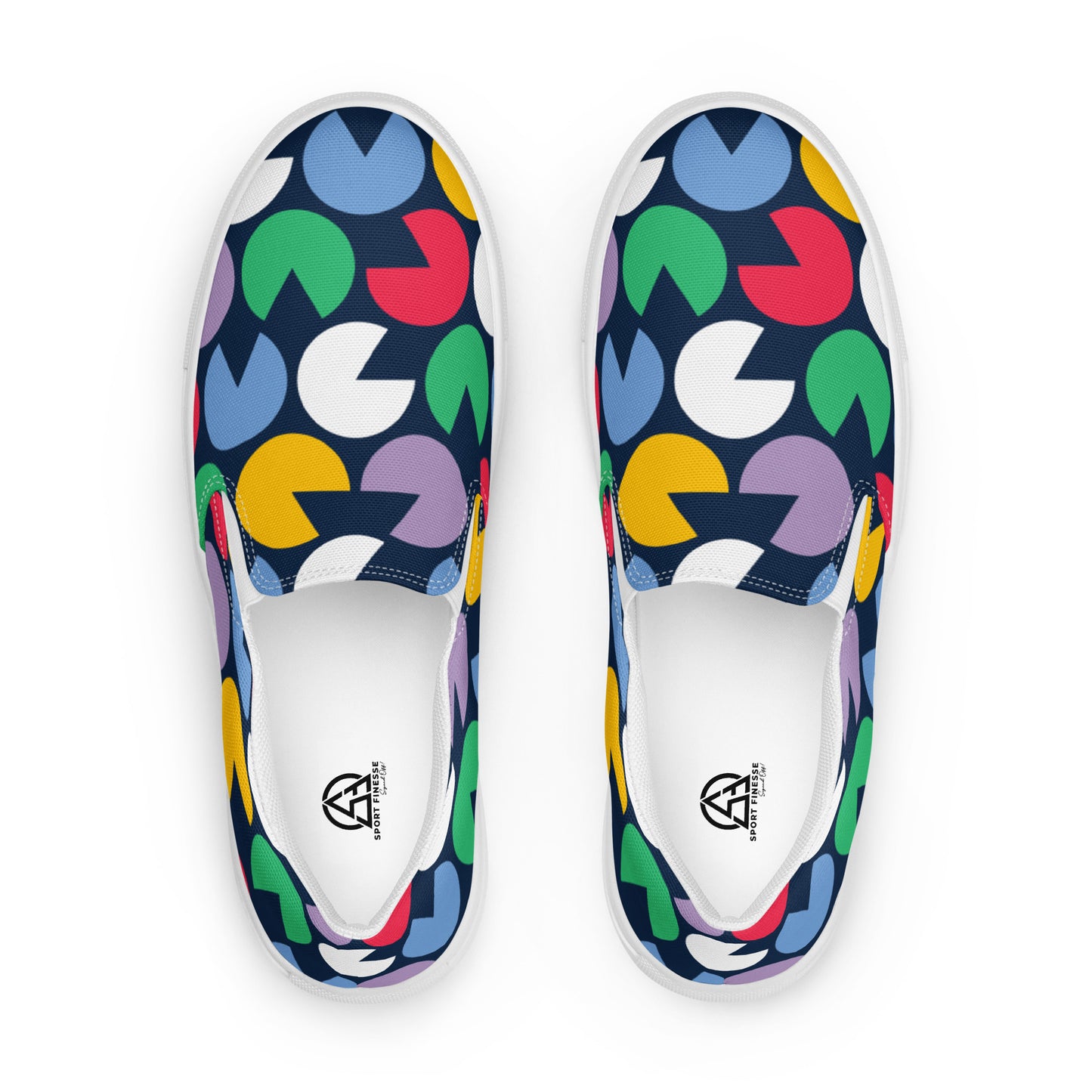 PAC-MAN Doodle Women’s slip-on canvas shoes - Sport Finesse