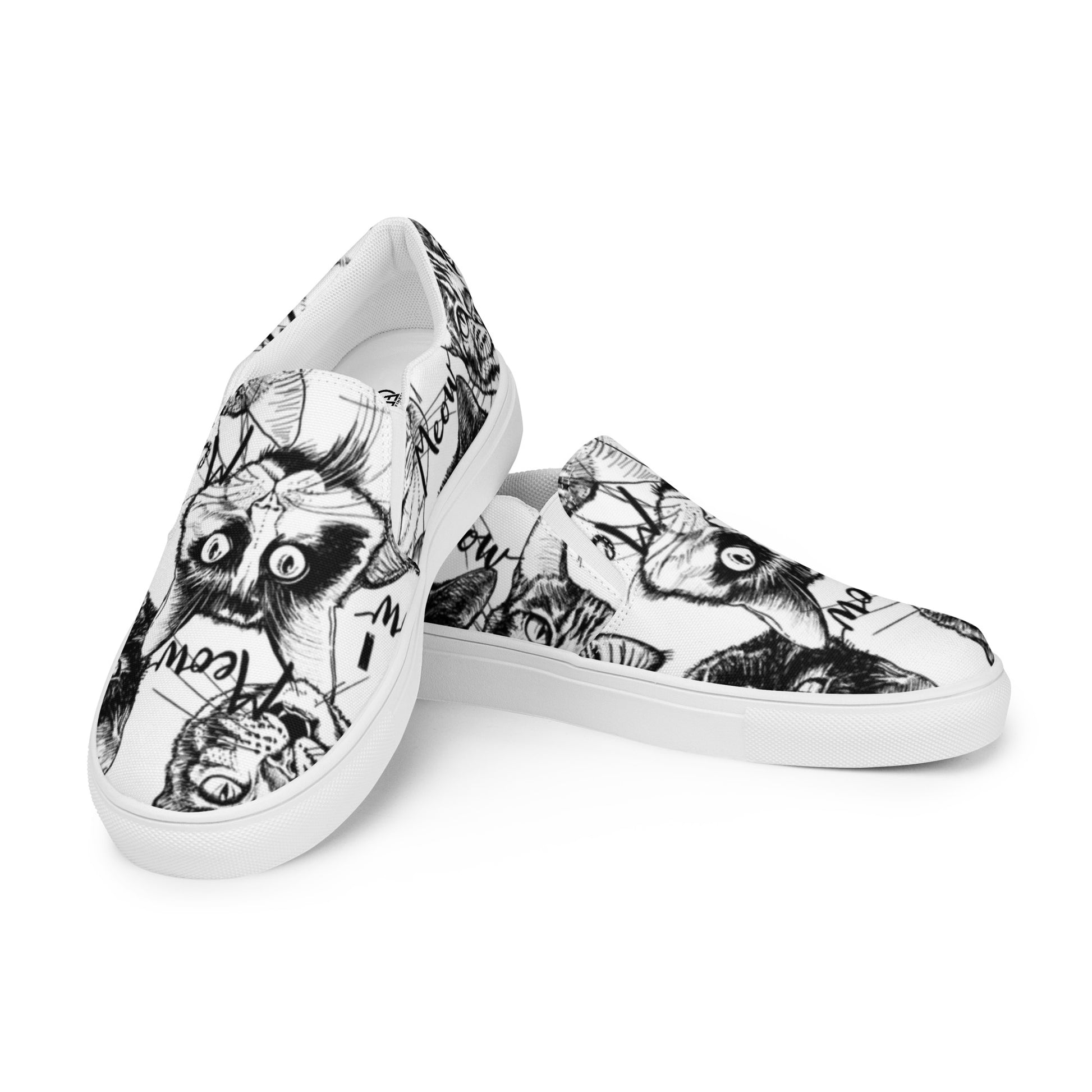 Meow Cat print Women’s slip-on shoes - 5 - Sport Finesse