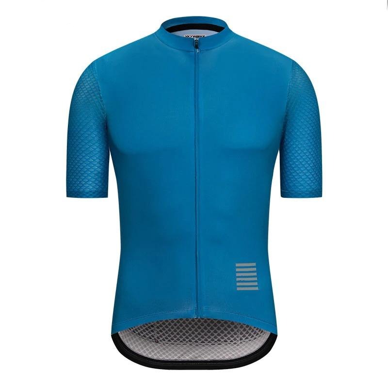 High Quality Pro Team Tricota Mountain Bicycle/ Men Cycling Jersey - Light Blue / XXXL - Sport Finesse