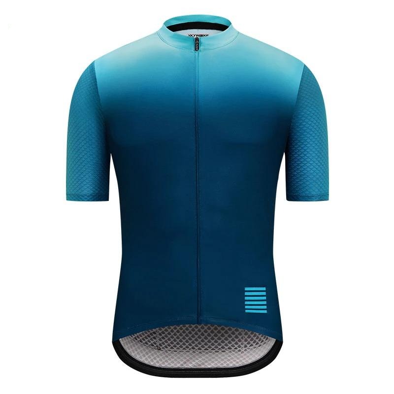High Quality Pro Team Tricota Mountain Bicycle/ Men Cycling Jersey - Gradient Blue / XS - Sport Finesse