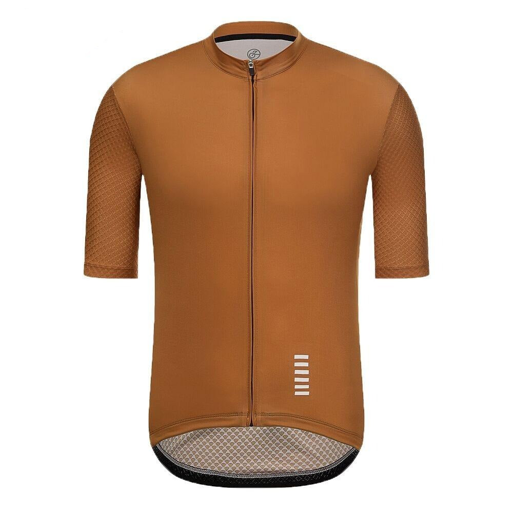 High Quality Pro Team Tricota Mountain Bicycle/ Men Cycling Jersey - Beer Color / XXL - Sport Finesse