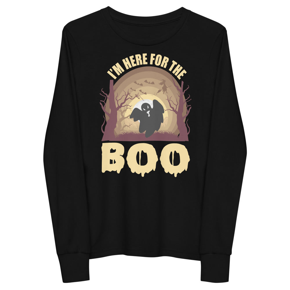 Here for the Boo Youth Long Sleeve Tee - Sport Finesse