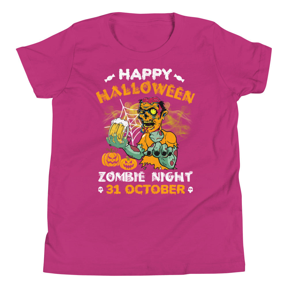 Zombie Night Halloween Youth T-Shirt