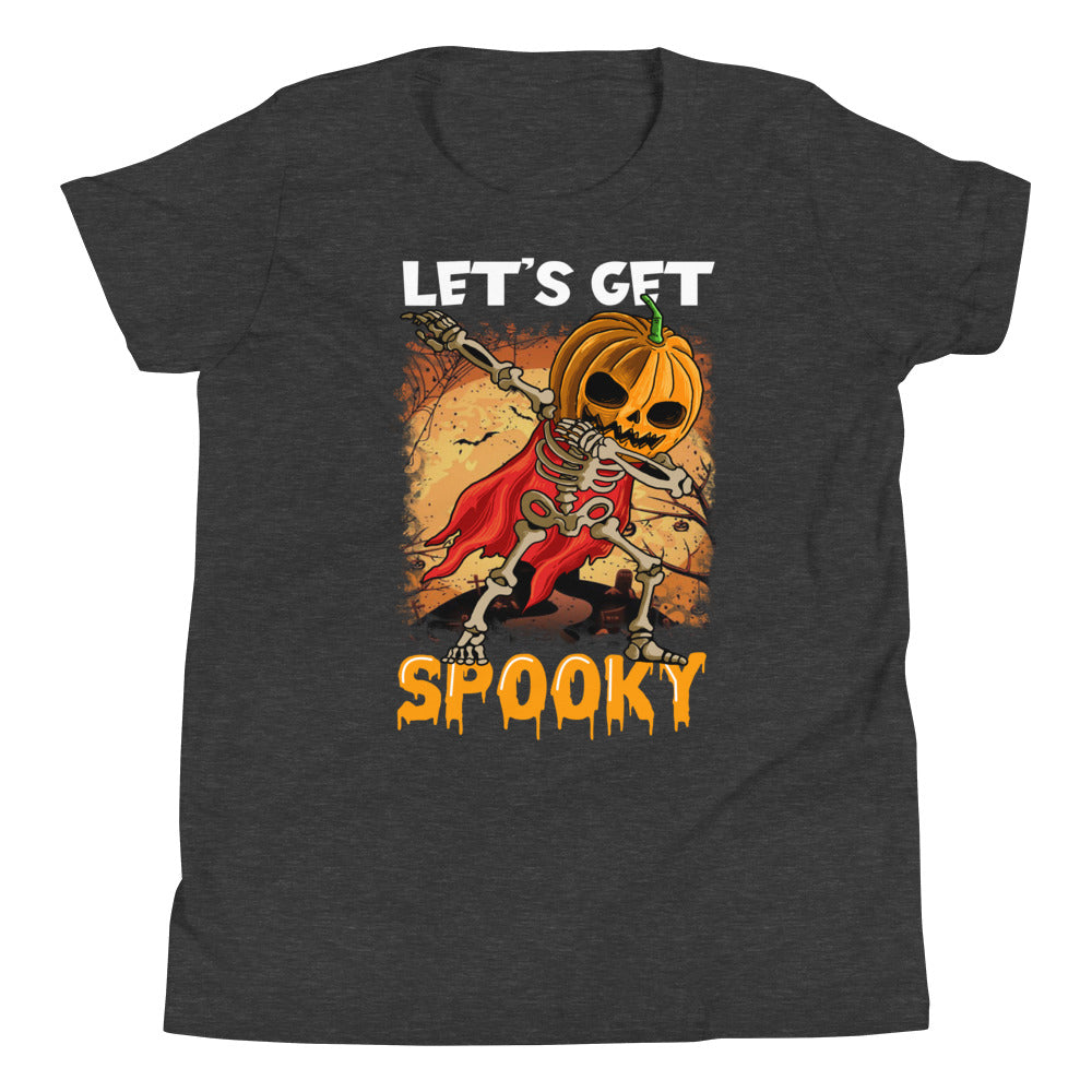 Lets get spooky Youth T-Shirt - Dark Grey Heather / S - Sport Finesse